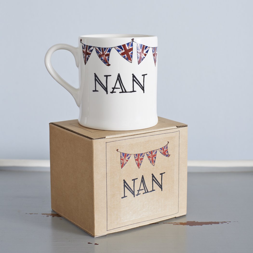Sweet William Designs Sweet William Nan Mug With Union Jack Bunting