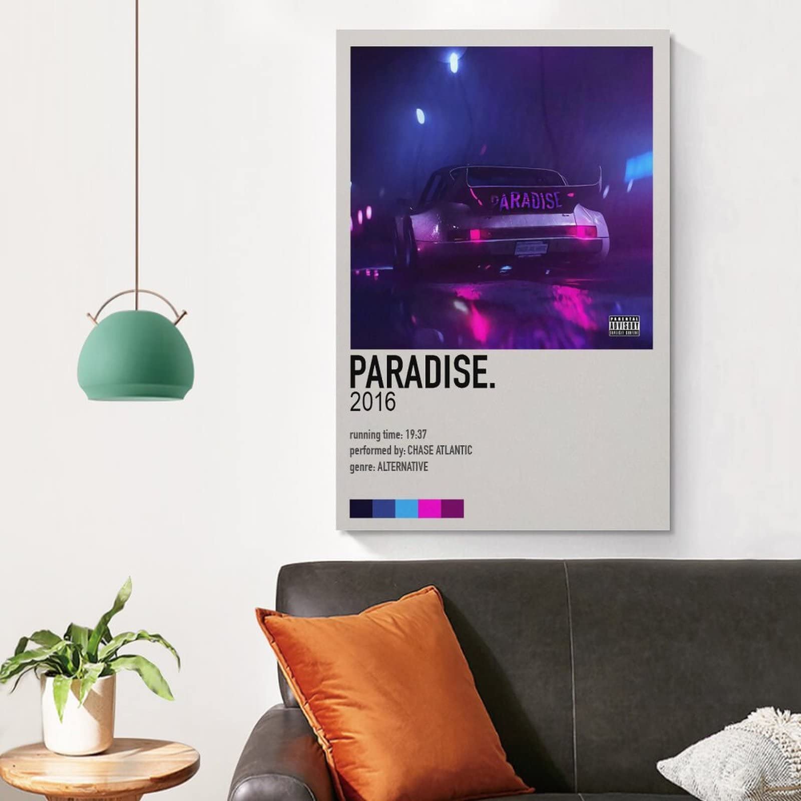 Chase Atlantic Chase Atlantic 22 Poster sur toile pour décoration de salon, chambre à coucher, sans cadre, 40 x 60 cm