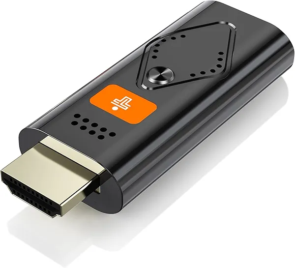 Tongtion Wireless Display Dongle Adapter, Portable Transmitter 1080p HDMI Streaming, AirPlay/Miracast, 5GHz WiFi | Plug & Play for iOS&macOS