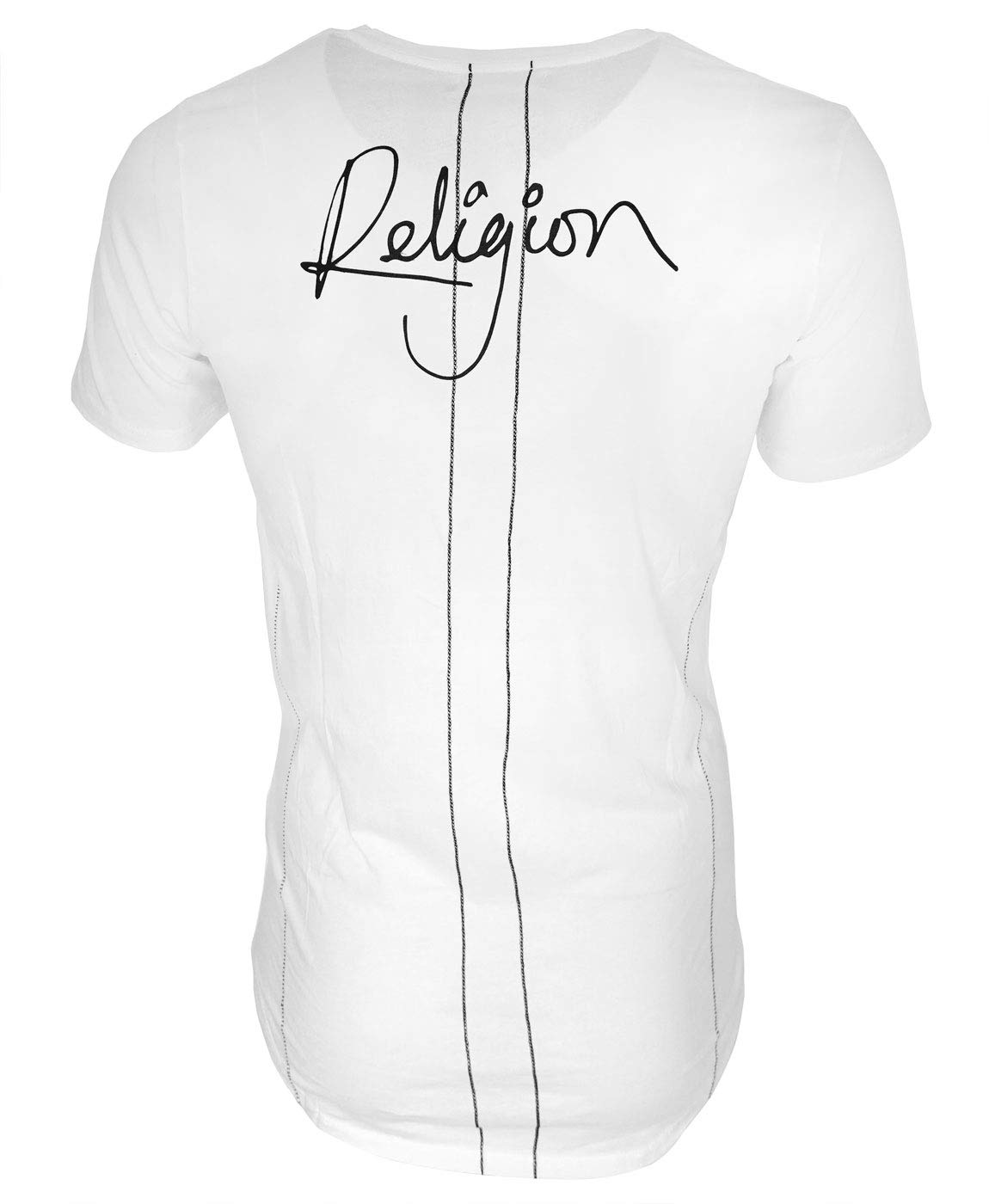 Religion Camiseta para hombre, diseño de bikini, color blanco, Blanco, XL