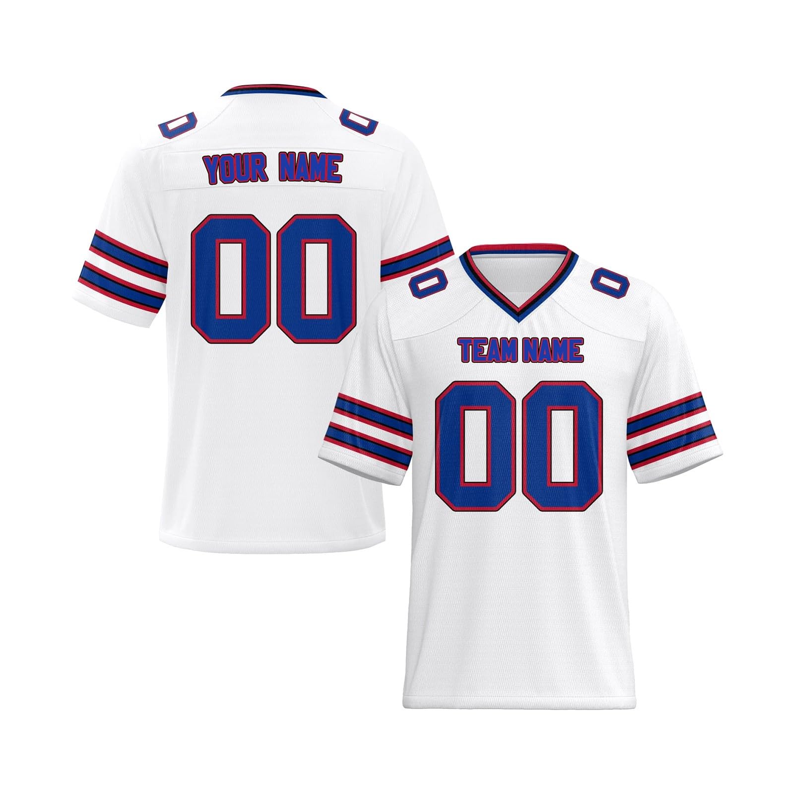 Personnalisé Maillot de Football Américain T-Shirts Personnalisé Maillot Rugby Personnalisable avec Nom et Numéro Homme Femme Enfant Tshirts Equipe de France T Shirt Sport, S-7XL