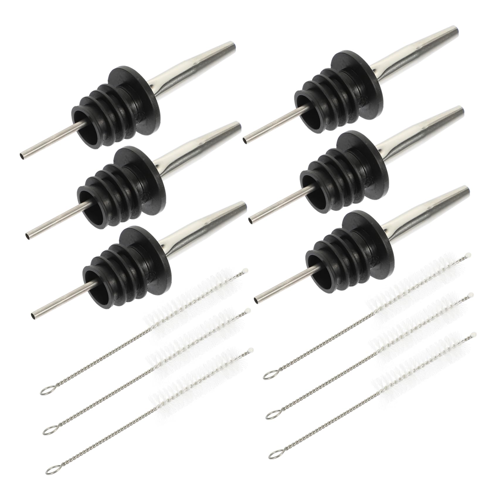 CIYODO 1 Set Oil Pourer Bottle Dispensing Spout Bottle Pourers Oil Dispenser Spout Soy Sauce Dispenser Oil and Vinegar Dispenser Pourer Spout for Wine Oil Bottle Dispenser Rubber