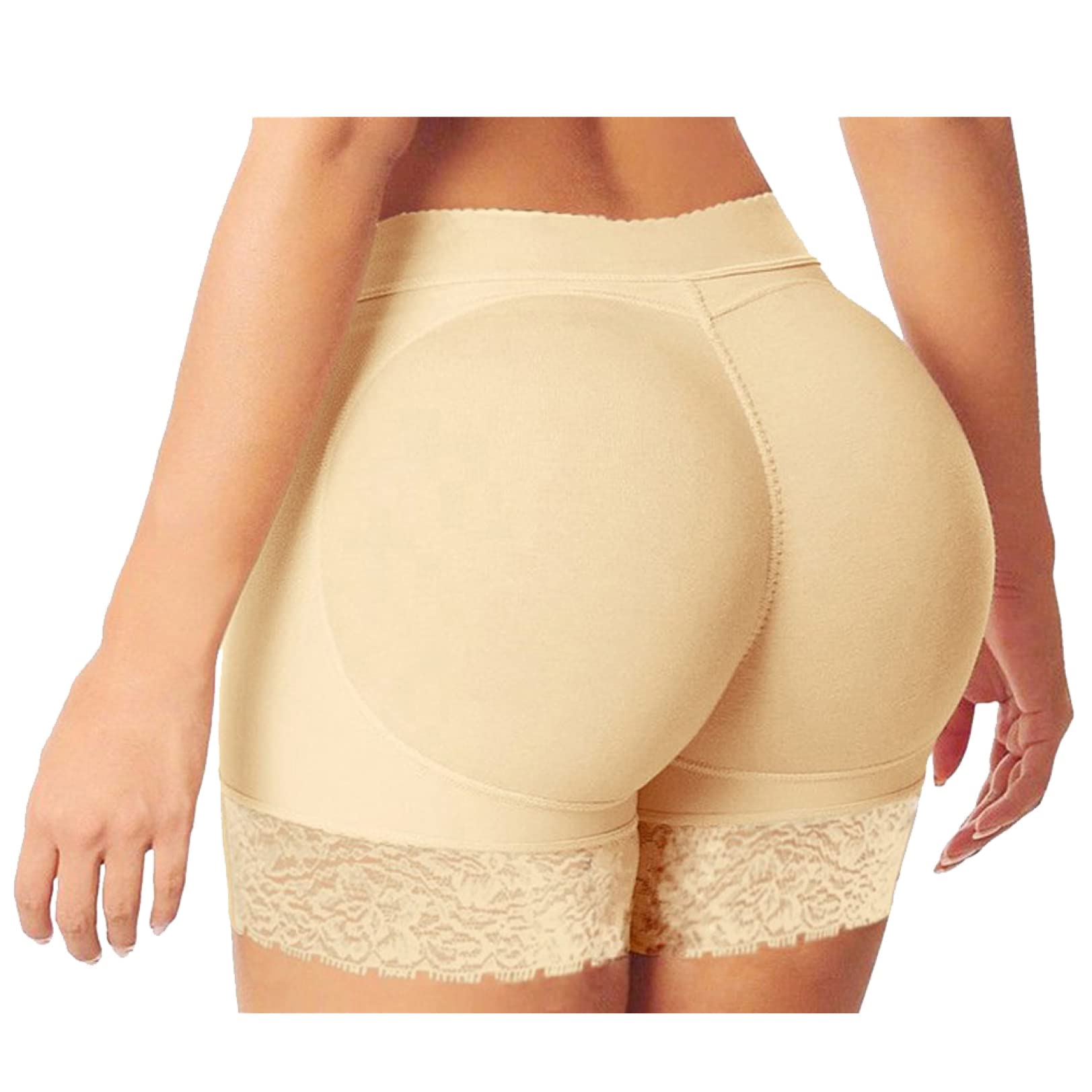 XYNSNDB Damskie majtki modelują brzuch Butt Lifter Body Szorty z wkładkami Wyszczuplają biodra Bielizna modelująca z koronką