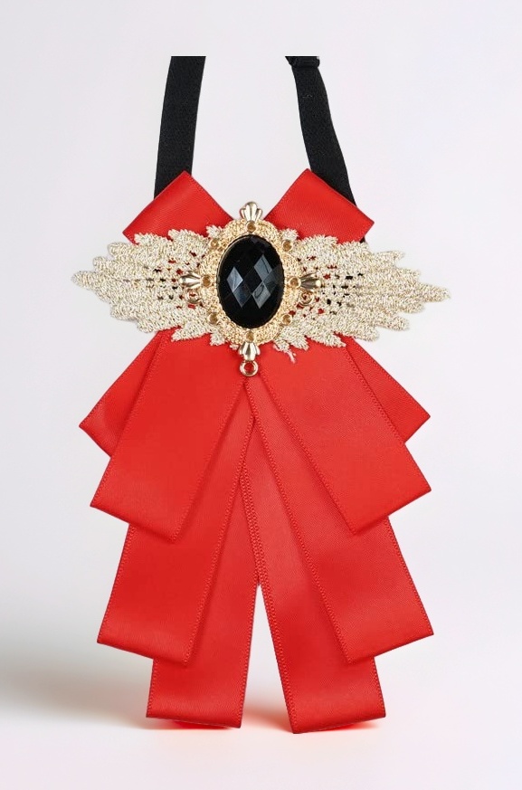 Victorian Style Ribbon Pre Tied Bow Tie For Men