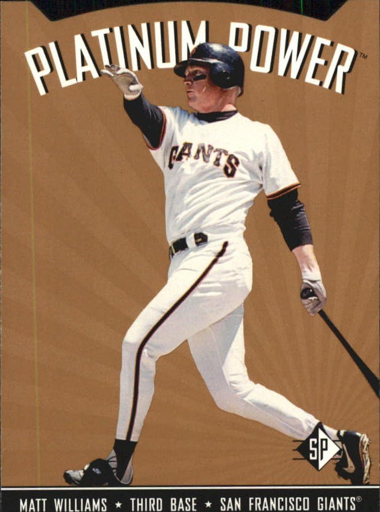 1995 Upper Deck SP Platinum Power Baseball Card PP8 Matt Williams Collectibles