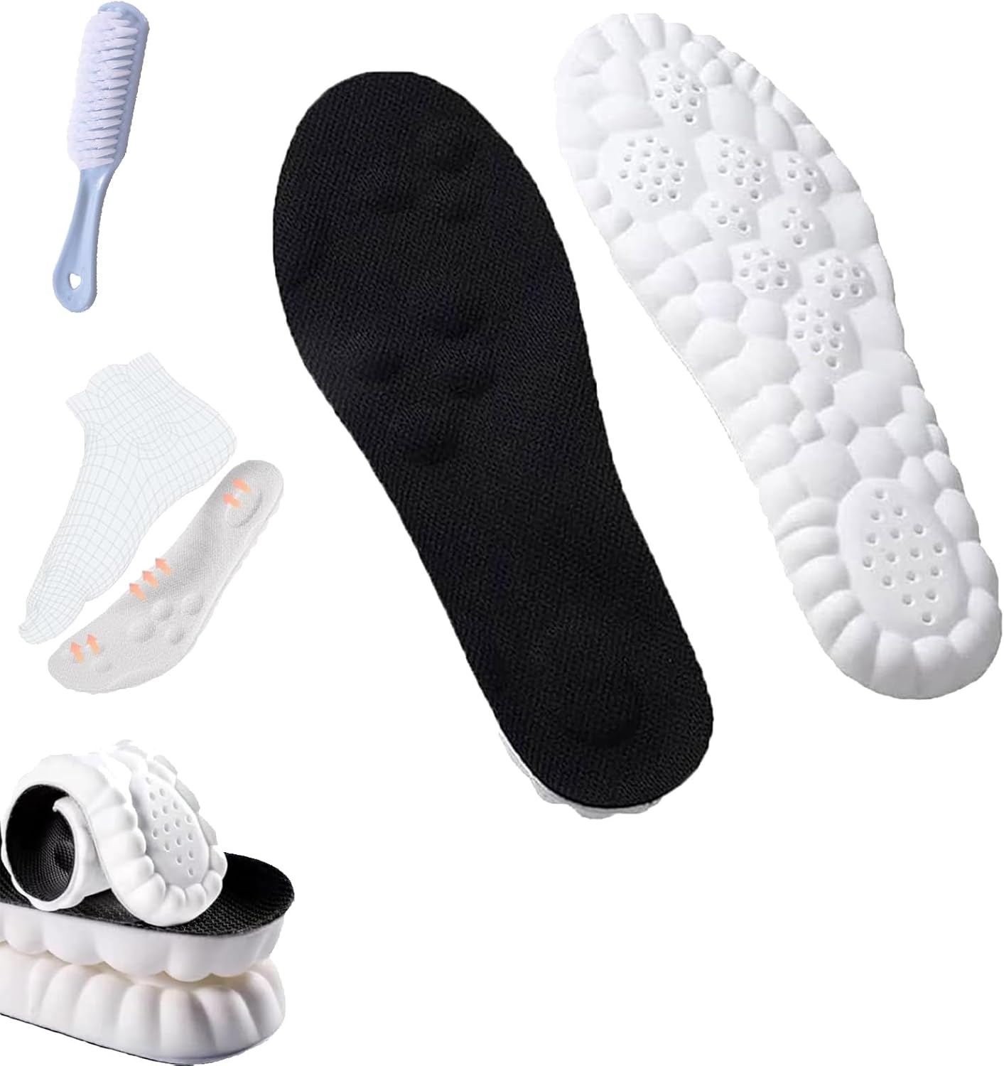 4D Cloud Technology Insole Super Soft, Ultra Comfort