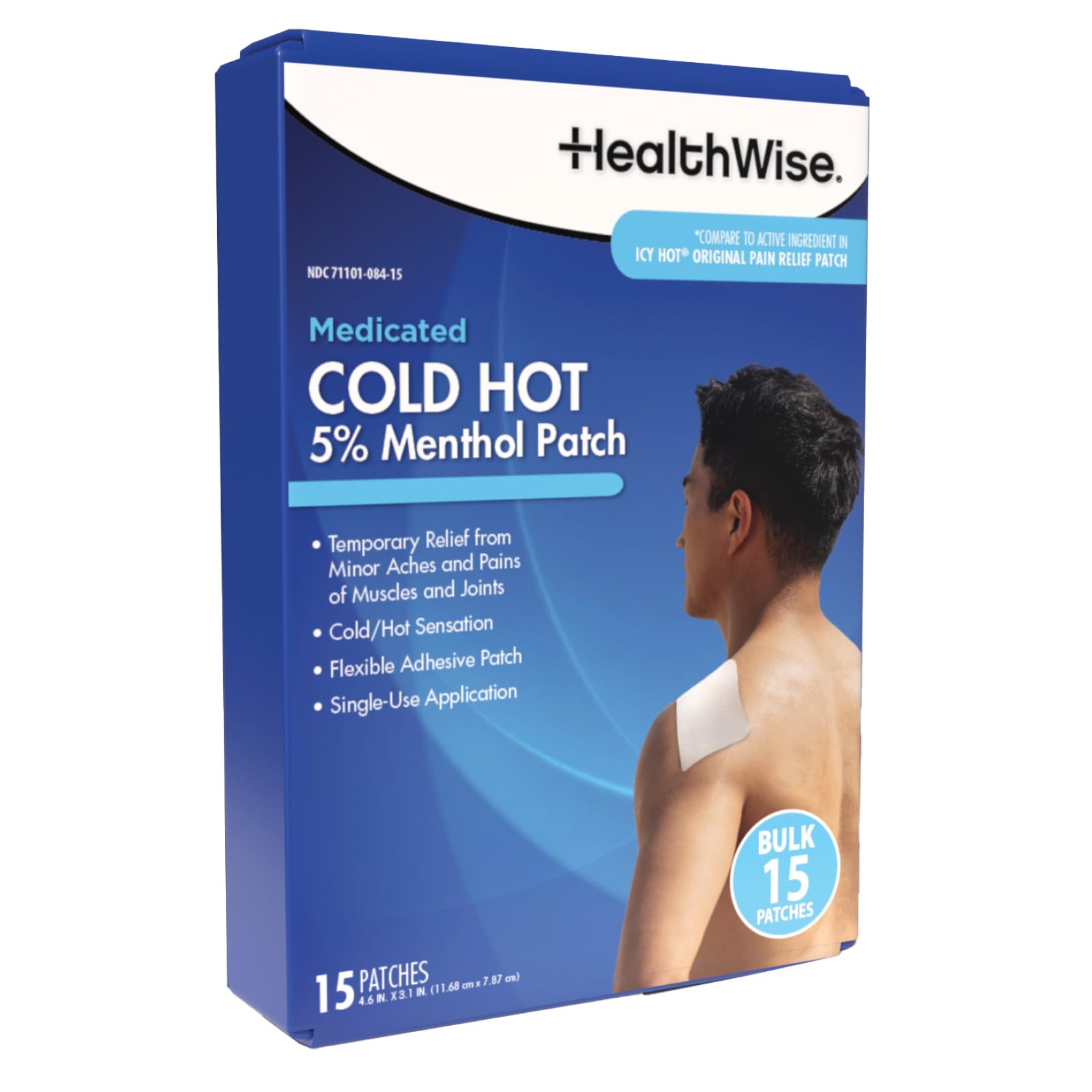 HealthWise Menthol Cold & Hot Patches - Pain Relief -1