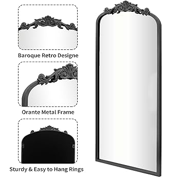 Amazon.com: AIXI HOME Arched Black Antique Full Length Wall