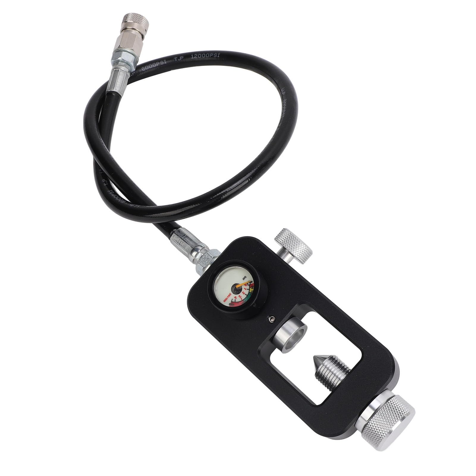 Tauchflaschen-Ventiladapter, 8 mm, Edelstahl, Stabiler Unterwasser-Nachfülladapter, Tauchflaschen-Füllstation für G5/8-Ventil