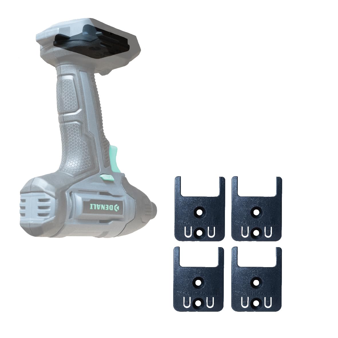 StealthMounts Tool Monuts compatible with Denali - 4 Pack, Black