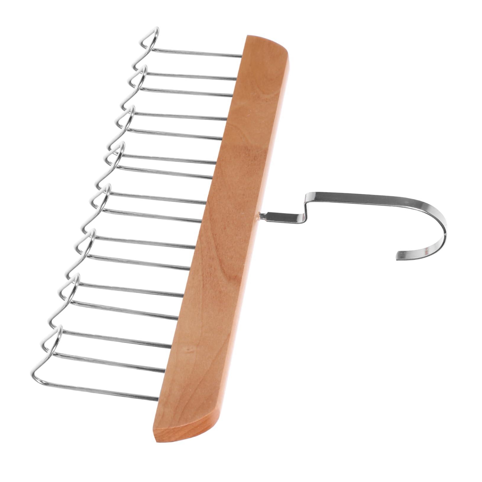 HOOTNEE Nonslip Clothes Storage Hanger with Hooks Multi Purpose Holder Organizer Space Saving Rack for Bedroom Construction for Clothing Bags and Scarves