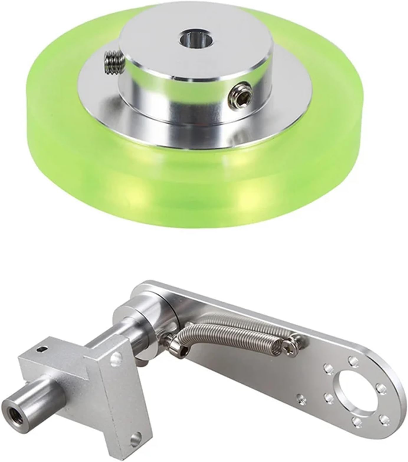 200mm Aluminum Polyurethane Industrial Encoder Wheel Measuring Wheel with Type 20mm Aluminum Encoder Mounting Bracket