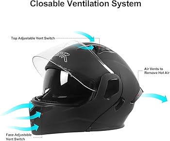 Amazon.com: SPARK DOT Approved Modular Flip-Up Dual Visor