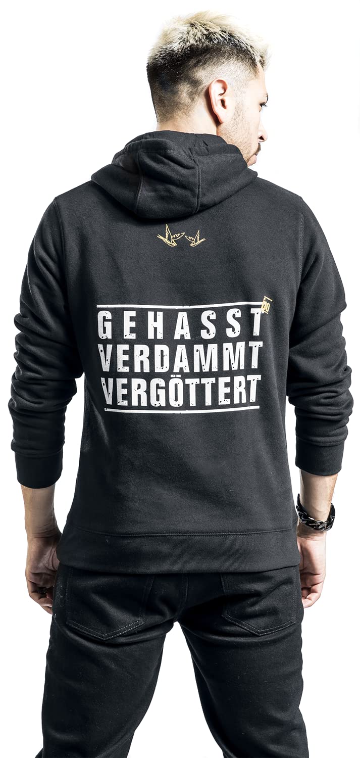 Böhse Onkelz Gehasst, Verdammt, Vergöttert Männer Kapuzenpullover schwarz Band-Merch, Bands