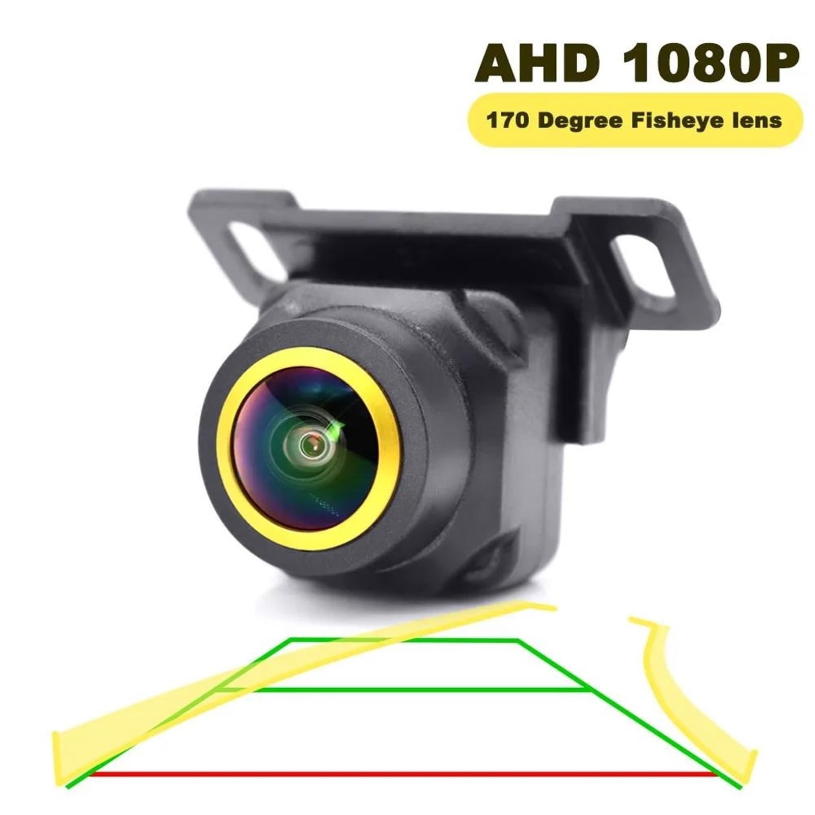 Cámara Trasera Coche AHD 1080P Coche Trayectoria Dinámica Inteligente