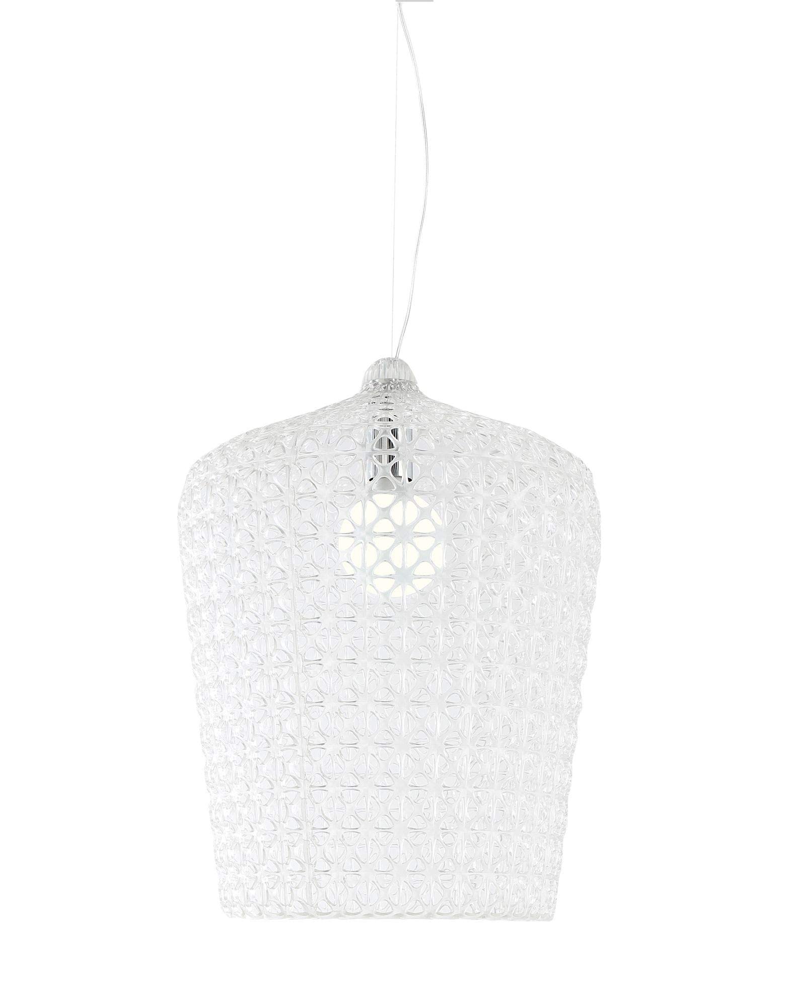 Kartell Kabuki Lampada a Sospensione E27, Cristallo, Dia 50 x 73/​268