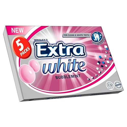 Miniatura 1 de Wrigley's - Goma de mascar extra blanca sin azúcar - Bubblemint (5 x 0.53 oz)