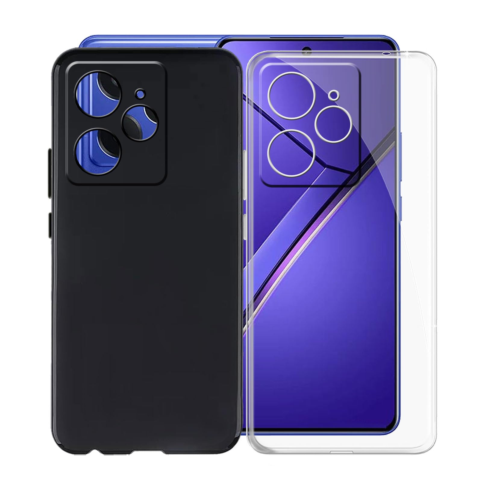 realme Neo7 12GB/256GB ガラスフィルムケースおまけ新品 Amazon.com: for Realme Neo7 Case, KJYFOANI Black + Clear