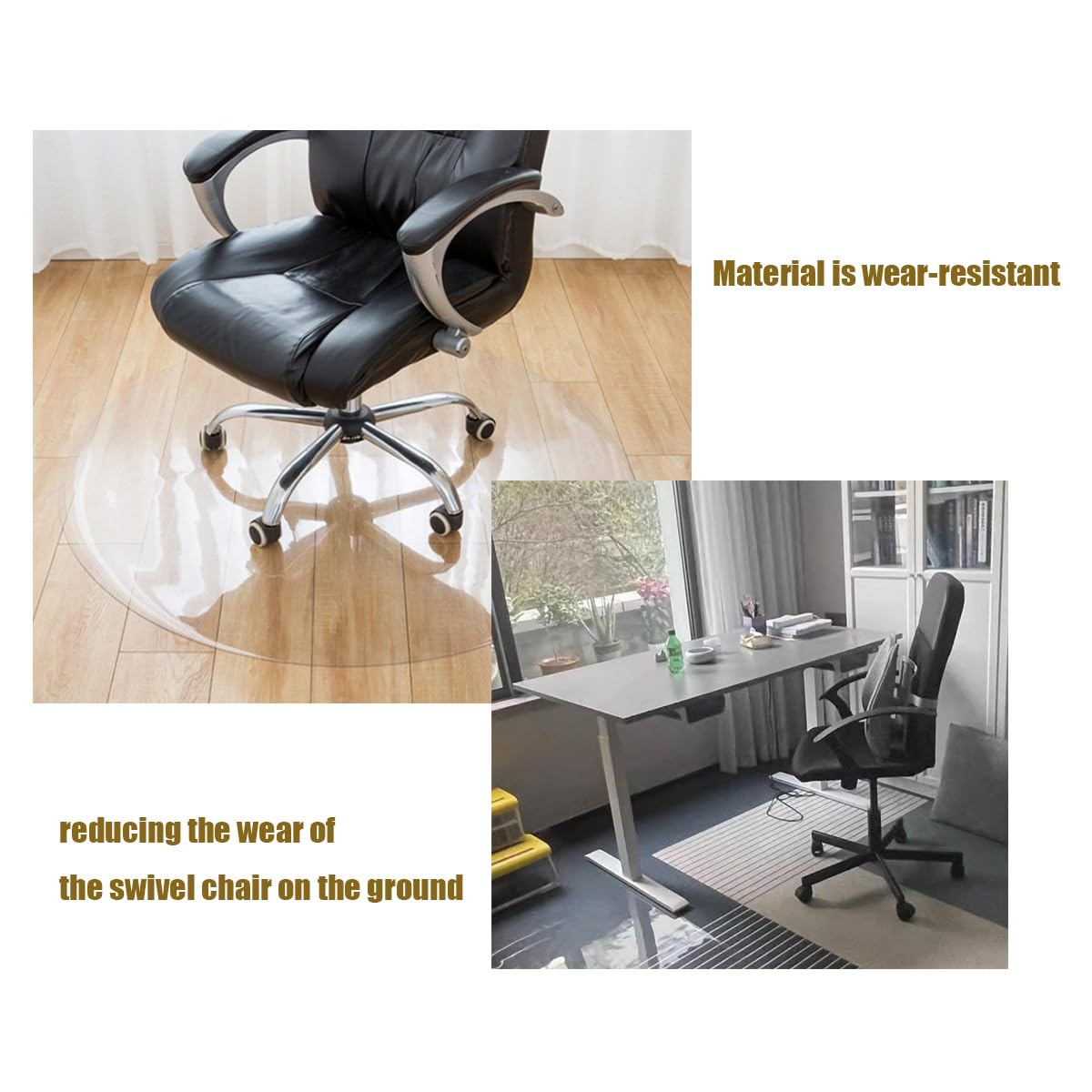 Esterilla Proteccion Suelo Alfombrilla Protectora Para Suelo -  Antideslizante 90x90 Cm - Para Sillas De Oficina Y Hogar Antideslizante  Arañazos, image size:1200x1200