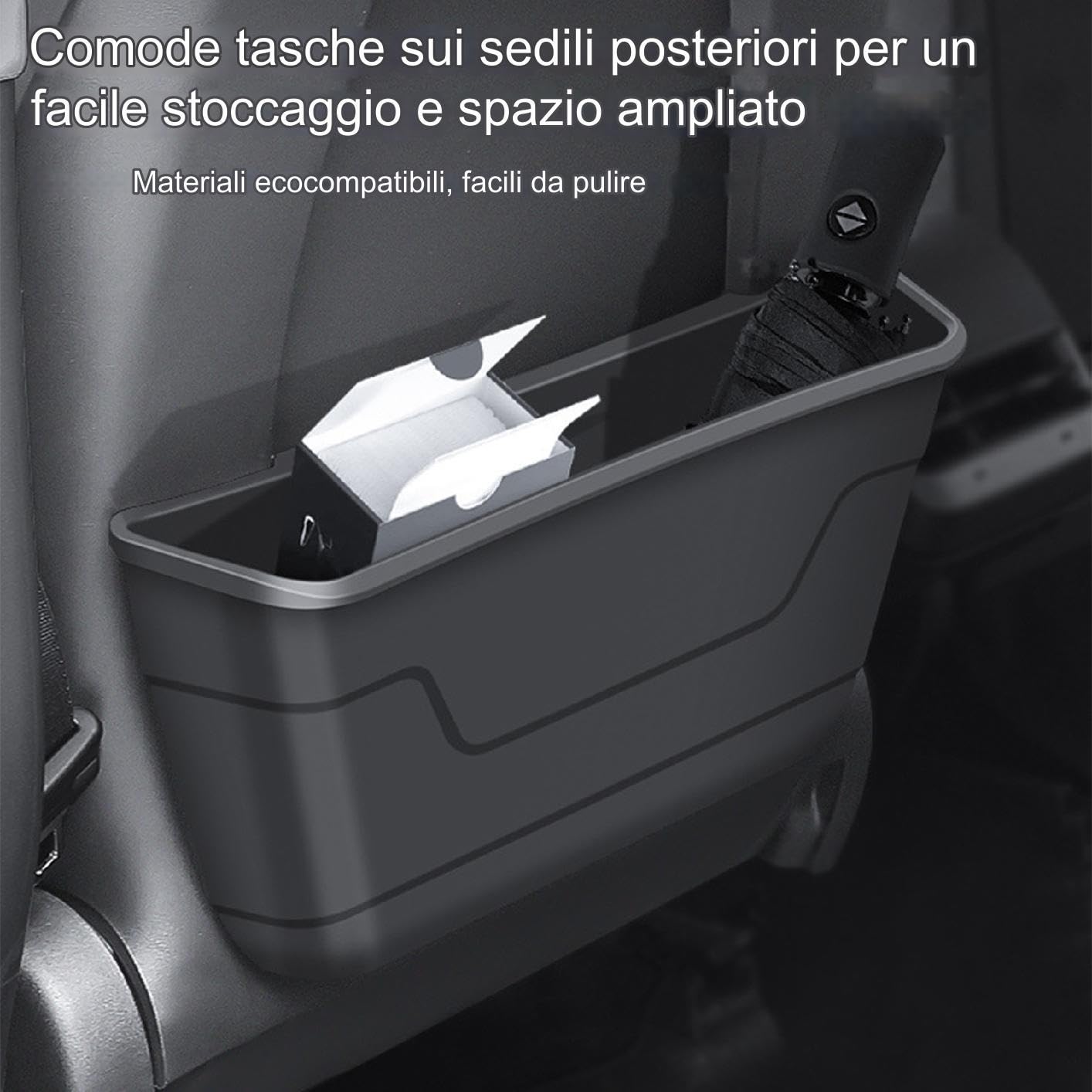 Organizador para Asiento Trasero Práctica de Ahorro de Espacio | Organizador Para Asiento Trasero Del Coche Para Organización Viajes Por Carretera Traslados Familiares Y Conducción Diaria