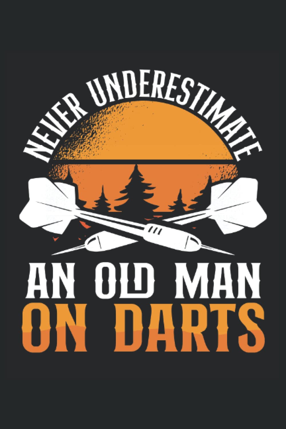 Independently published Old man at darts with sun: Dot Grid Jounal ToDo Exercise Book or Diary 6" x 9" (15.24 x 22.86 cm) 120 pages