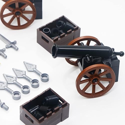 Miniatura 3 de Knights People - Bloque de construcción medieval para armas, espadas, casco, caballo, escudo de caballero, lanza, ladrillos MOC, piezas de juguetes