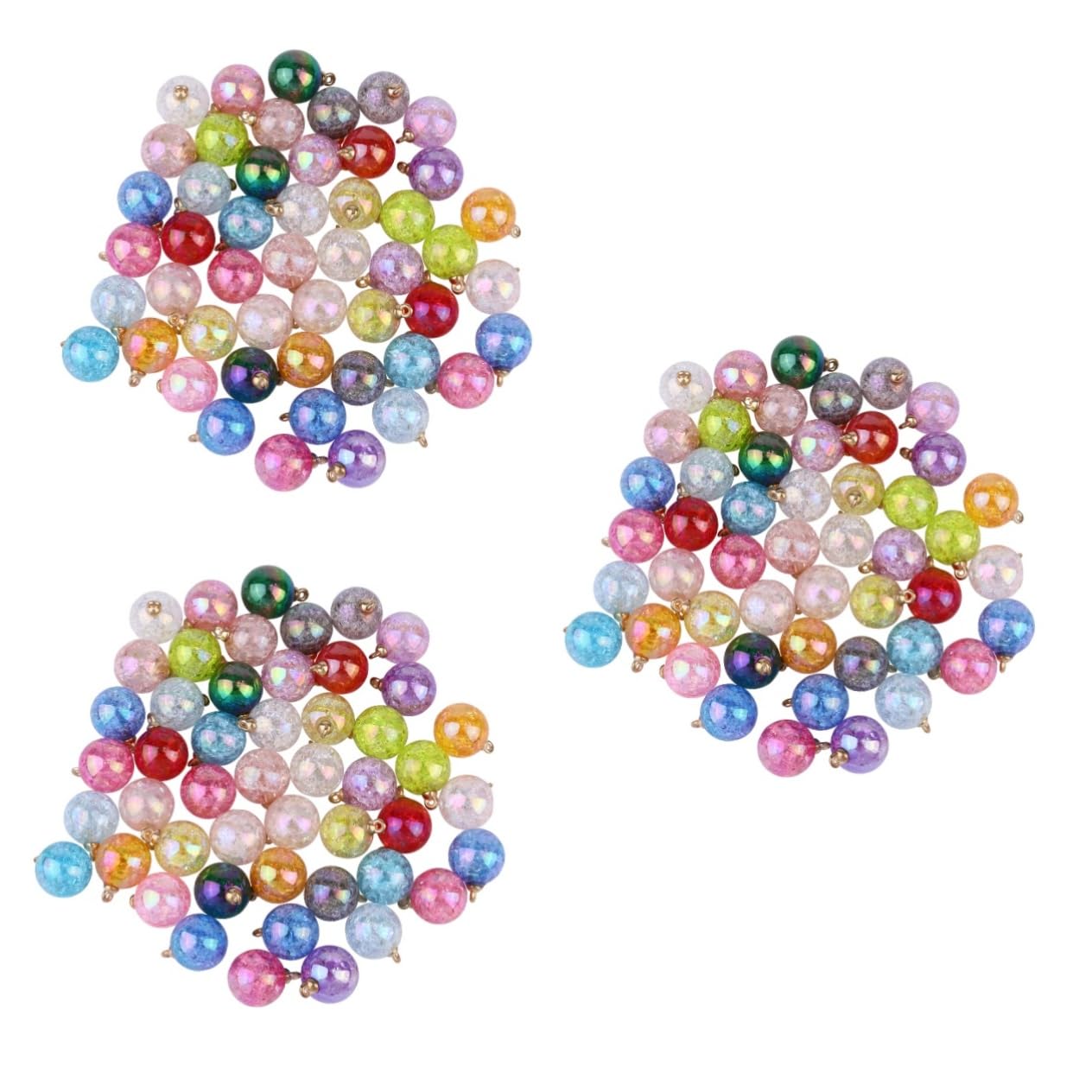 3 Series Colgante Colorido Crack Baldosas Pulseras De Cuentas Suministro De Joyas Brazalete Pulseiras Cuentas Acrílicas Colgante De Cuentas De Resina Colorful 50 Piezas*3
