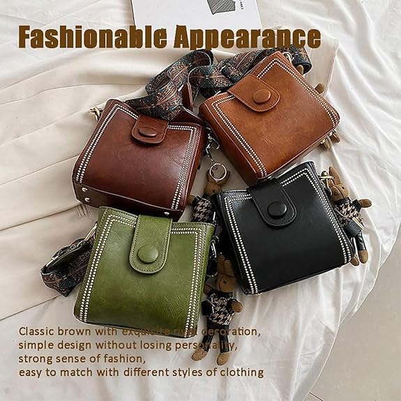 Bootara Bucket Bag, Bootara Women's Vintage Bunny Charm Bucket Bag, Spacious Travel Tote, with Cute Rabbit Pendant2