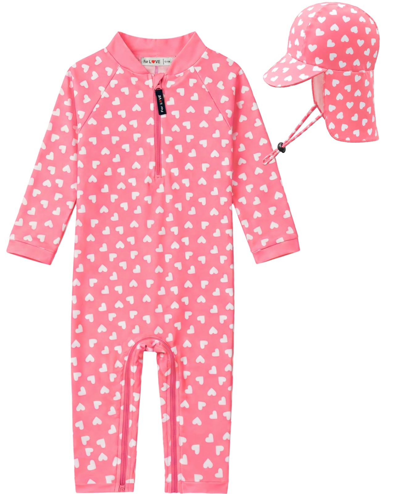 weVSwe Maillot de Bain bébé UPF 50+ Maillot de Bain Rash Guard à Manches Longues avec Fermeture éclair à l'entrejambe