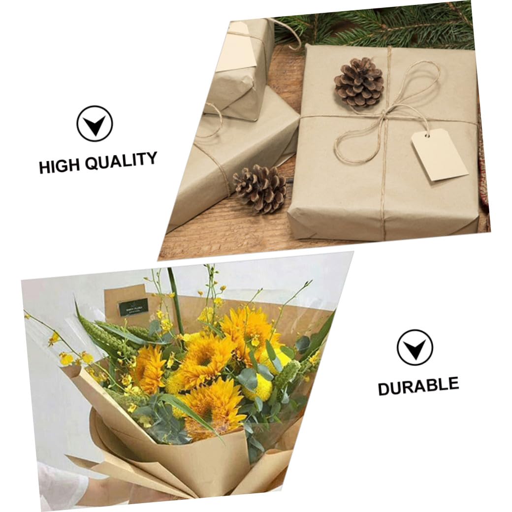DOITOOL Geschenkpapier Aus Kraftpapier Geschenkverpackungspapier Blumenverpackungspapier Einfach Zuschneiden Vielseitig Für Geschenke Kunsthandwerk Und Mehr Hochwertiges Material Sicher