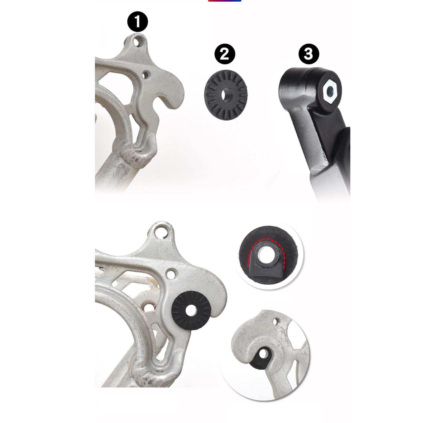 Cavalletto regolabile per bicicletta da 26 a 29 pollici con ruota Mountain Kick Stand MTB nero