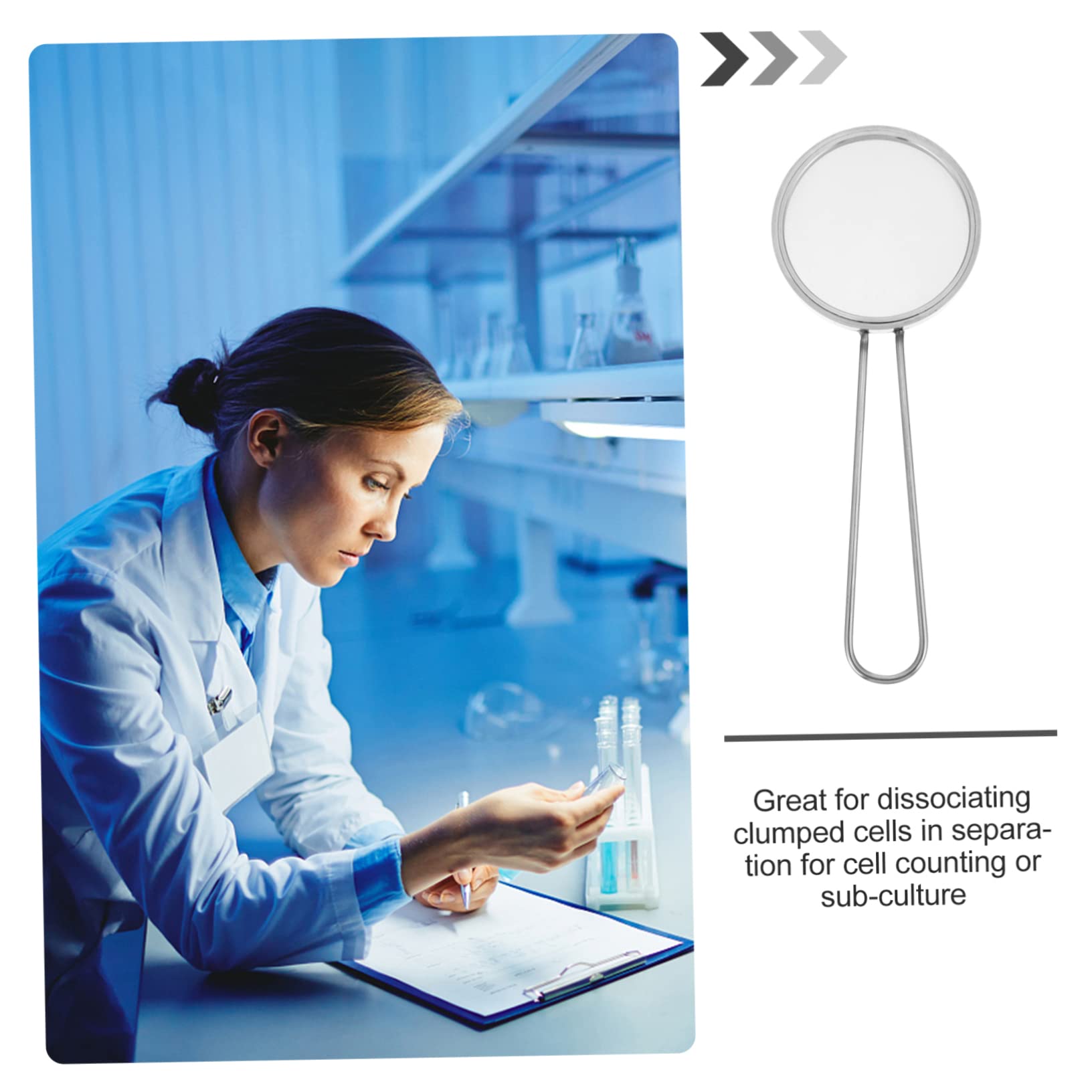 ULTECHNOVO 4 Pièces Laboratoire D'expérimentations Alimentaires Diamètre Filtre à Mailles Petit Laboratoire De De Test Standard Filtres Acier Inoxydable