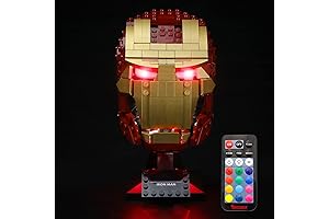 Led Lighting Kit for Lego Iron Man Helmet, Latest Version with Remote Control