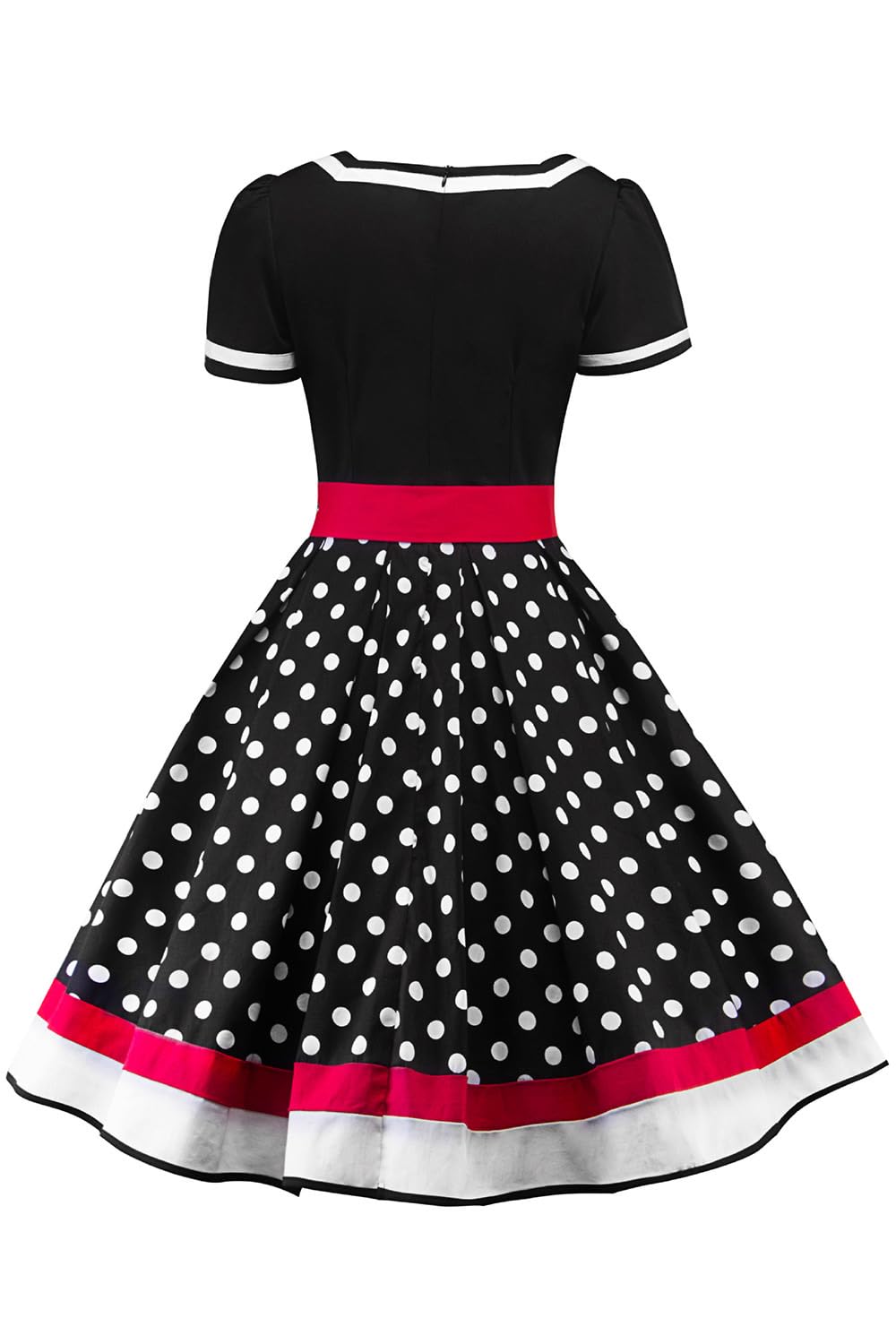 AXOE Femme Robe Vintage Année 50 Pin up Rockabilly Cocktail