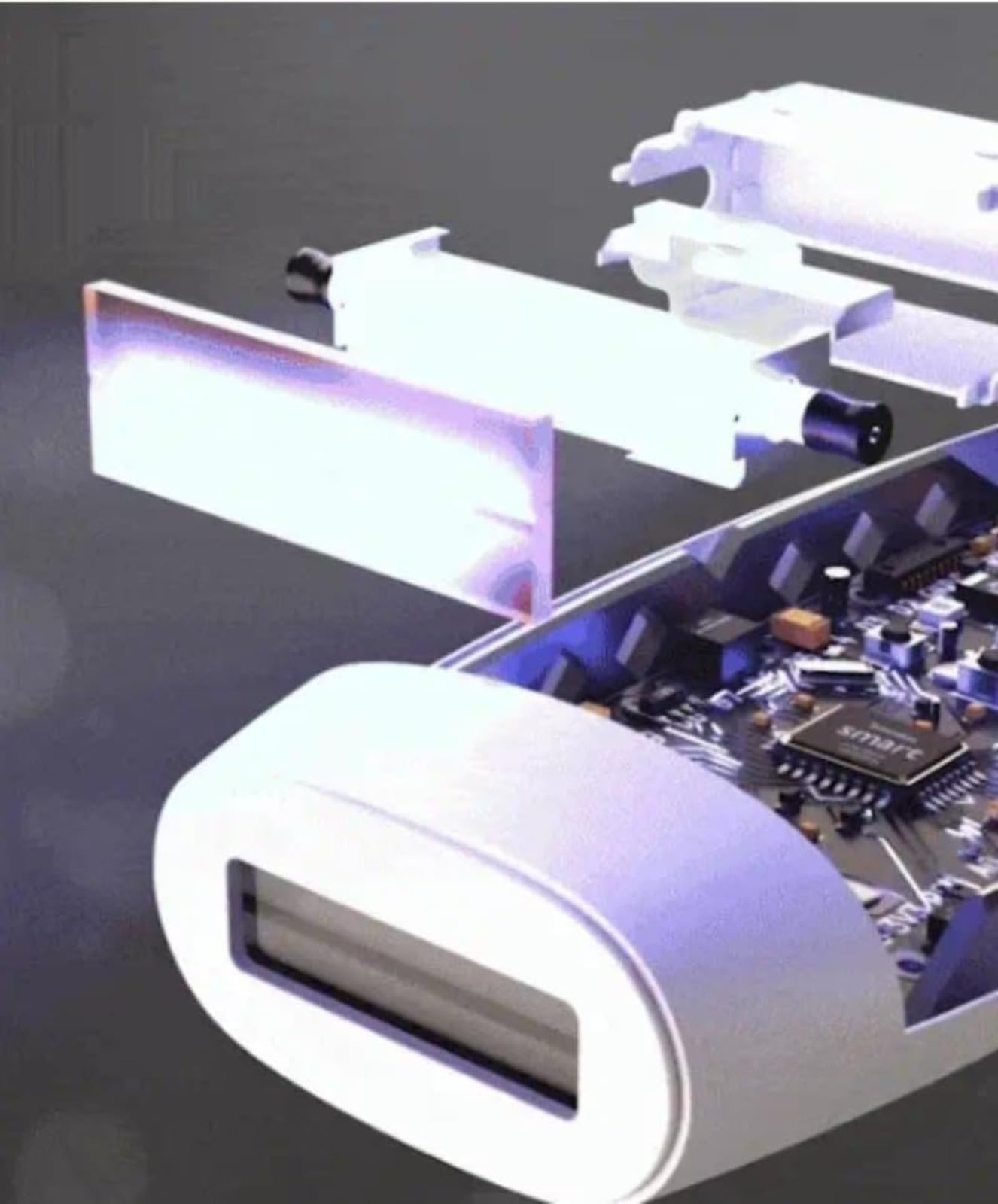 Dispositivo per la depilazione a casa, permanente, indolore, per donne e uomini, con 5 livelli di intensità, flash automatico/manuale