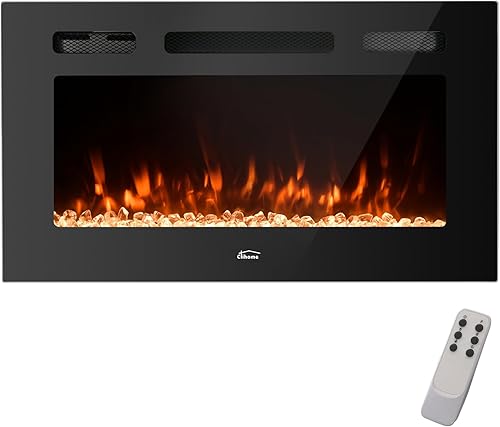 Miniatura 9 de Clihome Chimenea eléctrica de 30 pulgadas, para chimenea eléctrica, calentador de chimenea eléctrica, decoración de chimenea, calentador de chimenea