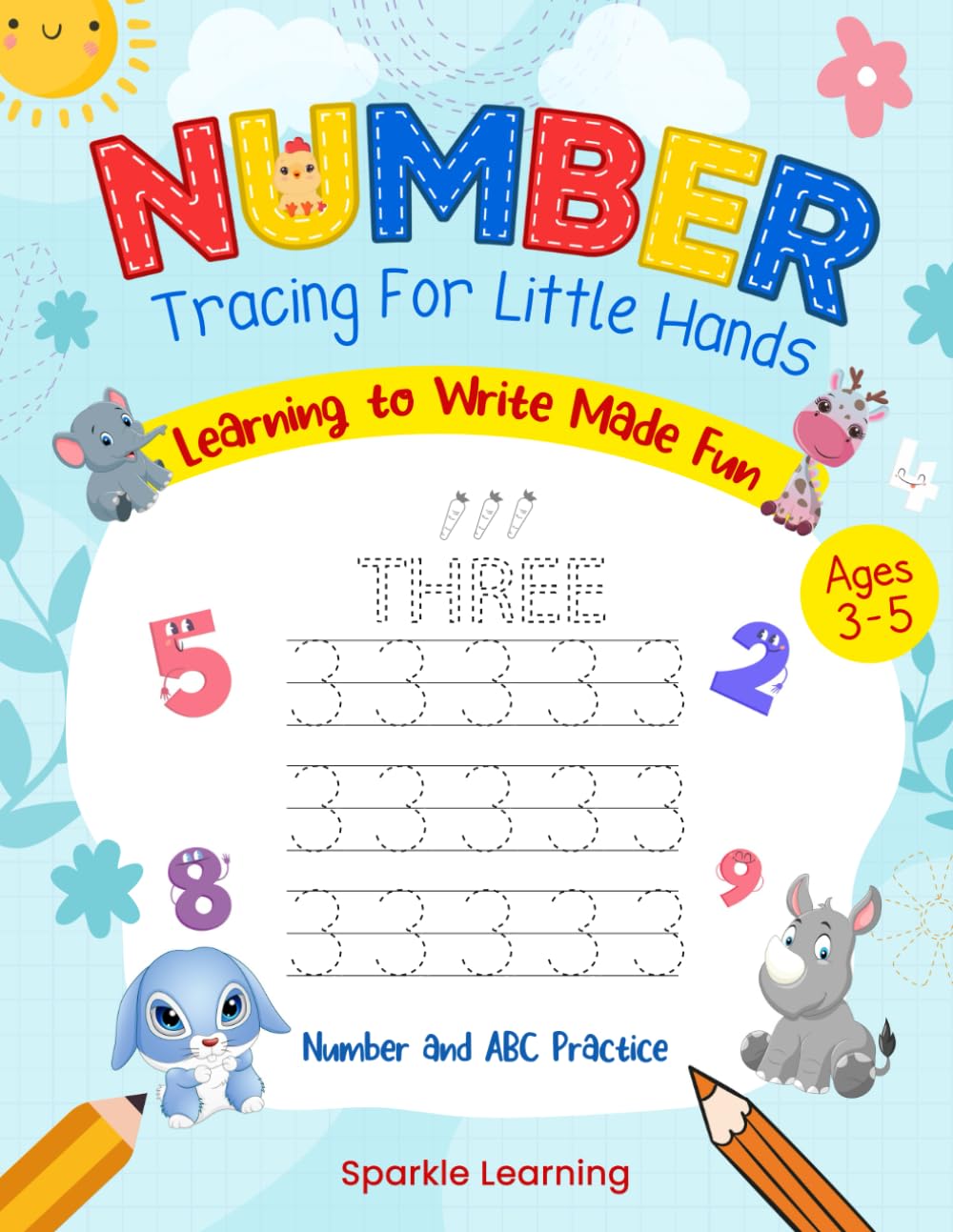 Number Tracing Activity Book For Little Hands: Learning To Write Numbers Made Fun (Ages 3-5) (Learn to Write Letters And Numbers)