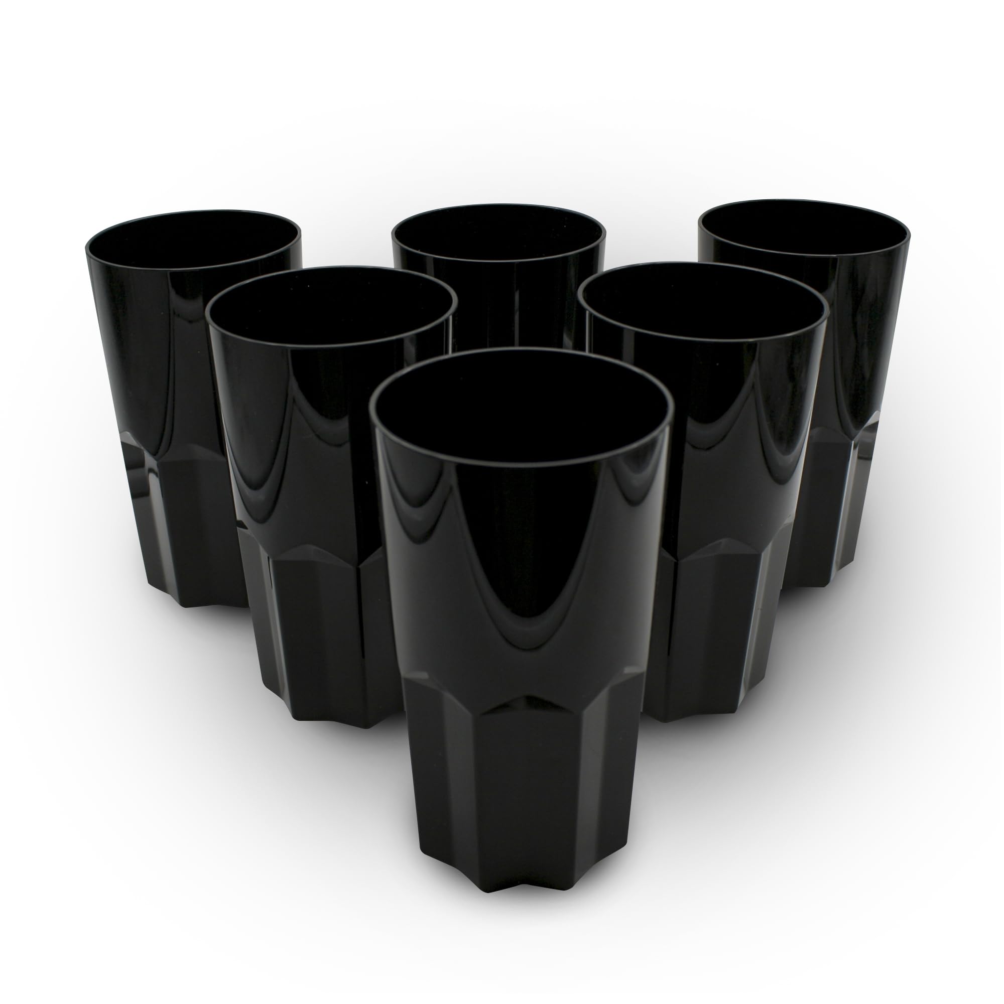 Set di 2 bicchieri in gesso con supporto in plastica robusta