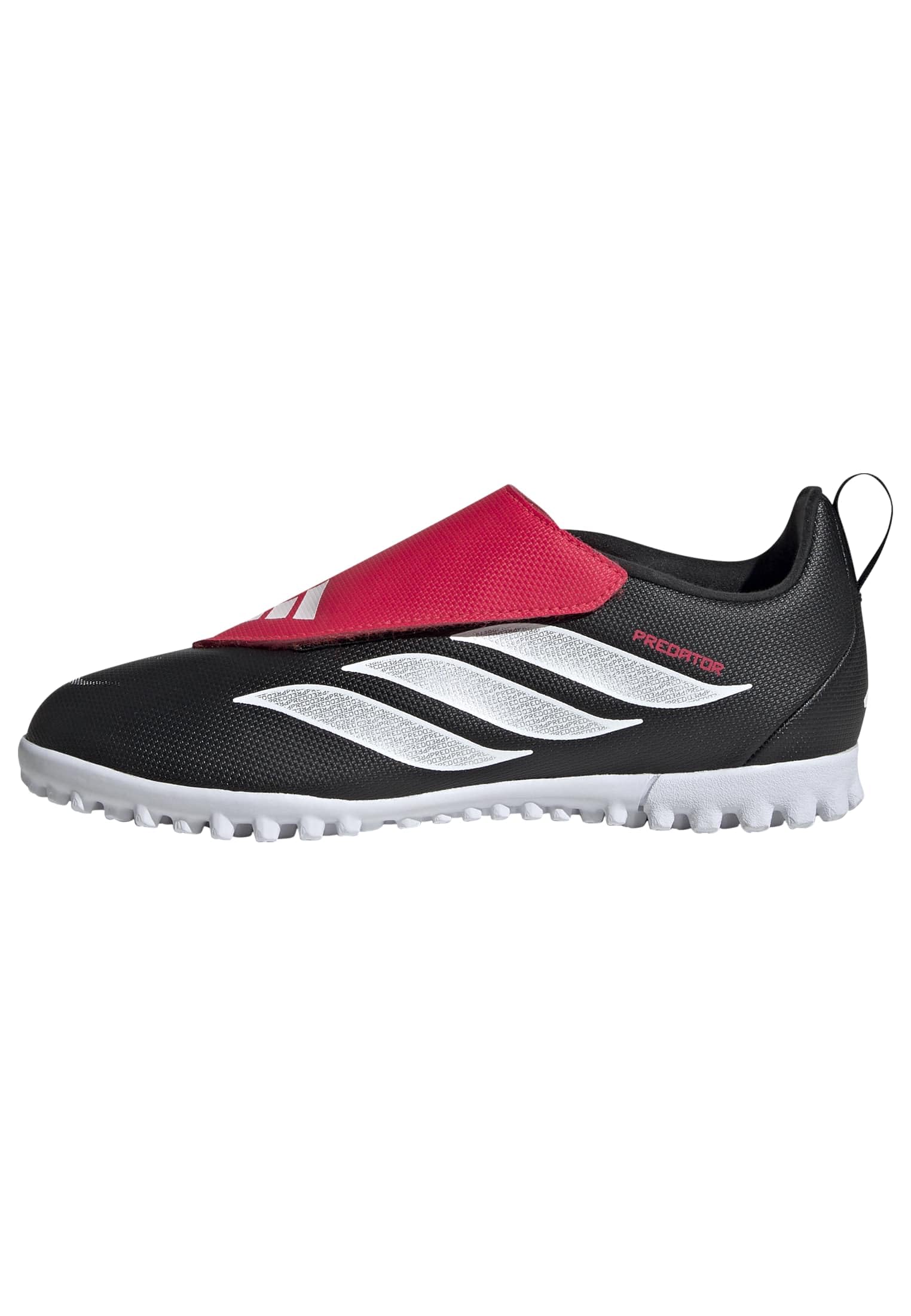 adidas Unisex Club Velcro Fold-Over Tongue Turf Football Kids Shoes, Core Black/FTWR White/Lucid Red, 12.5 UK Child