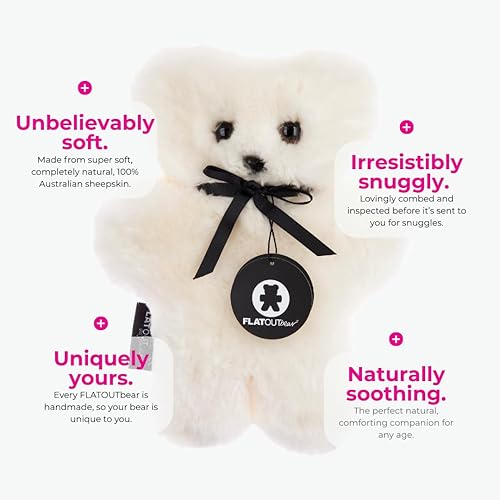 Miniatura 5 de Oso de peluche de piel de oveja australiana 100% de leche