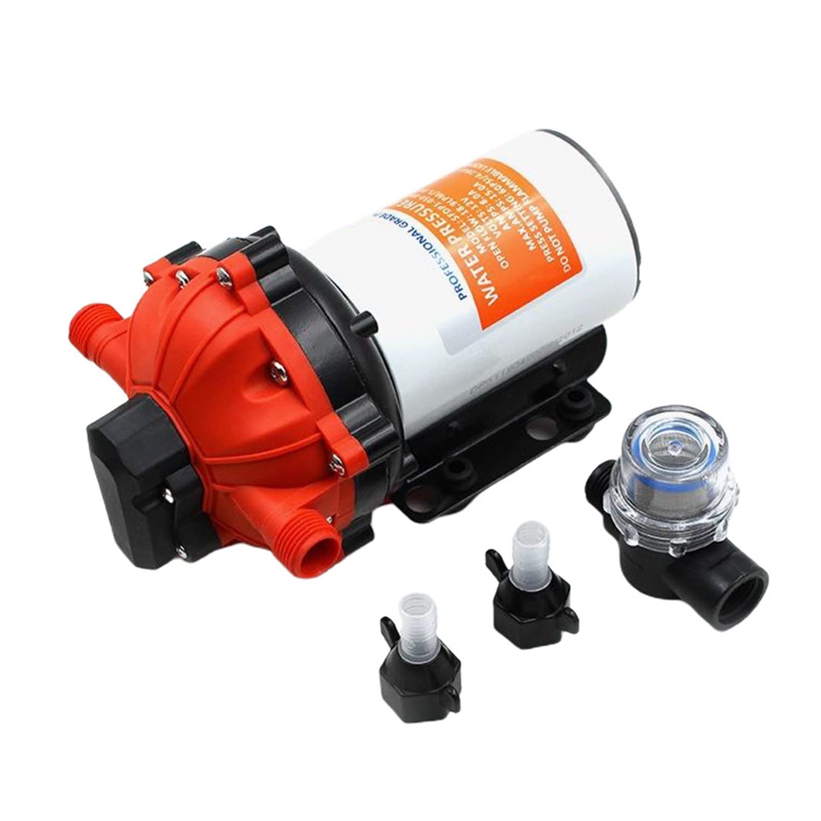 Piccola pompa sommergibile regolabile Pompa dell'acqua a pressione 24V 60PSI for campeggio, barca, 18,9 l/min, autoadescante