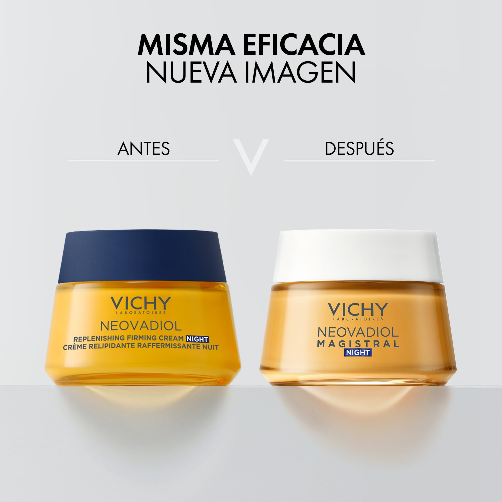 Vichy Crema de Noche Perimenopausia, Revitalizante, Redensificante, Enriquecida con Agua Volcánica de Vichy y Proxylane, Para Pieles Maduras, Neovadiol, 50 ml | Revitalizante, Redensificante, Enriquecida con Agua Volcánica de Vichy, Con Proxylane, Para Pi