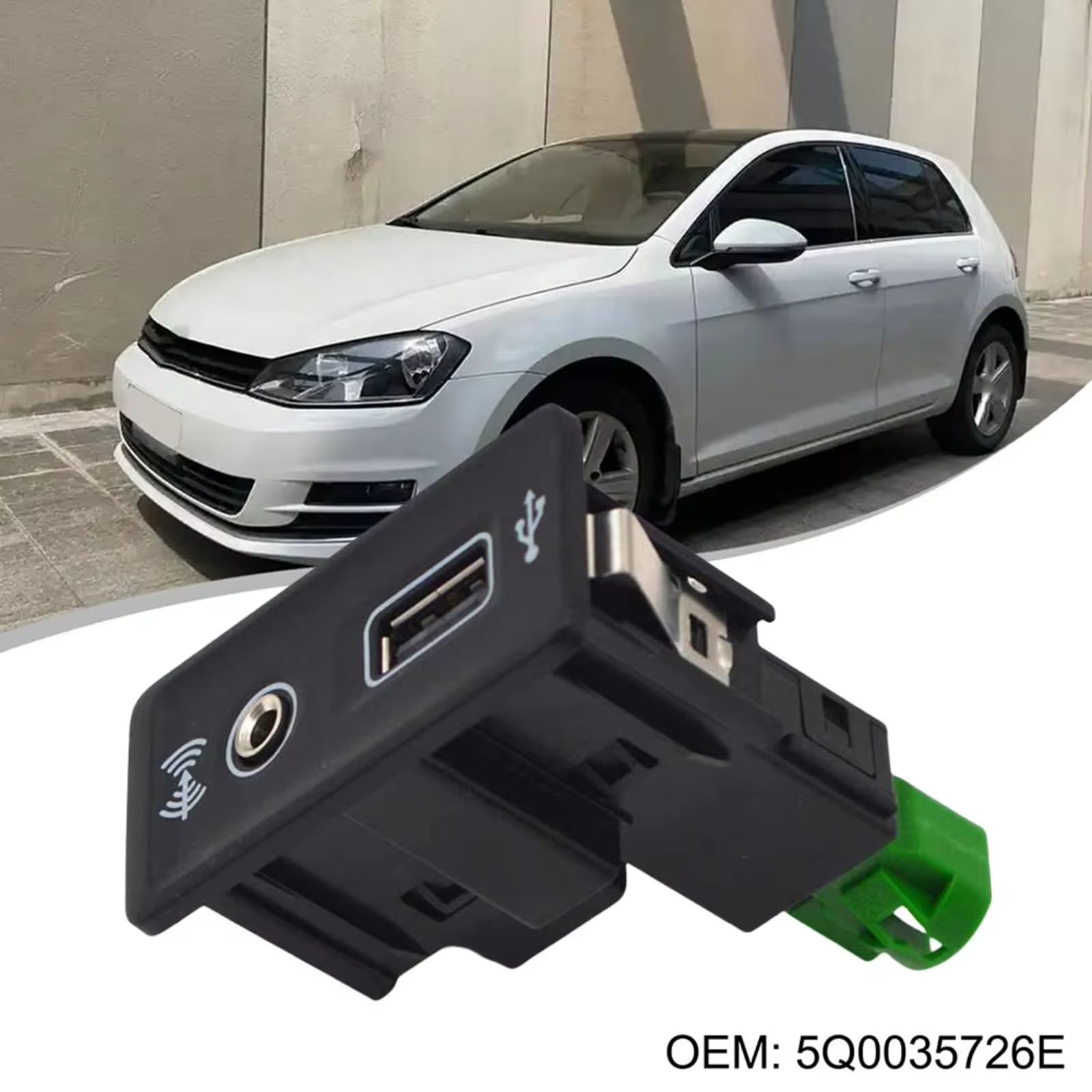 USB Media Player AUX Compatibile Con VW Per Passat B8 Per Golf 7 MK7 Sostituzione Adattatore Interfaccia USBAUX Switch 5Q0035726E