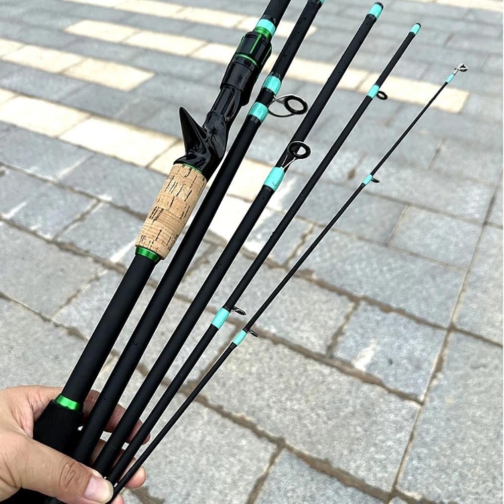 Wędka Wędka castingowa UltraLight Carbon Travel Lure Pole 4/5 sekcji Uchwyt wygodny Prezenty wędkarskie