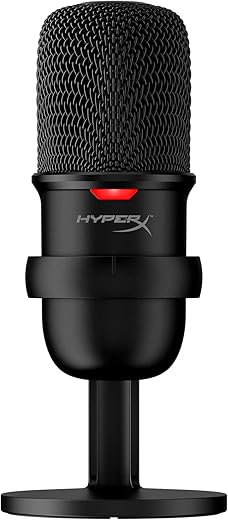 HyperX Solocast – Usb Condenser Gaming Unidirectional Microphone, For Pc, Ps4, And Mac, Tap-To-Mute Sensor, Cardioid Polar Pattern, Gaming,…