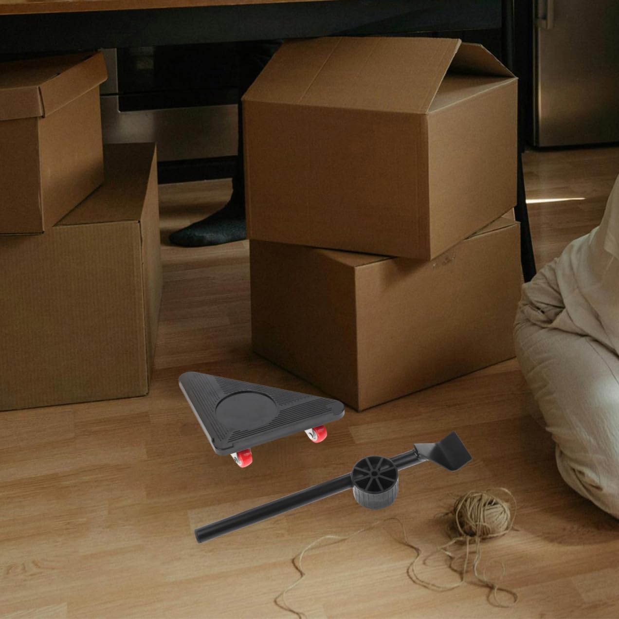 SHINEOFI Carrello a 3 Ruote per Trasloco Mobili Pesanti, Strumento per Spostare Divani e Elettrodomestici, Set 5 Pezzi per Sollevamento e Movimento Mobili Piccolo e Versatile per Casa e Ufficio