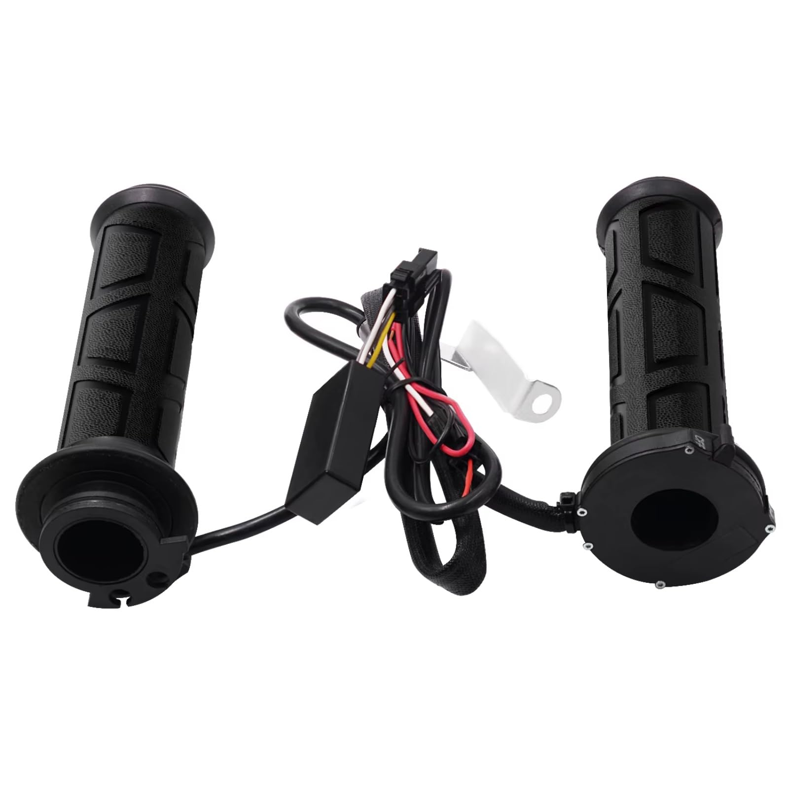 Empuñaduras Motocicleta Cubierta Agarre Antivibración 5 Etapas Fundas manillar motocicleta | Empuñaduras manillar calefactables calentador ajustable 5 etapas cubierta agarre antivibración Scooter