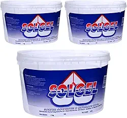 Kit 3 Potes Solgel Solven Original Parafina Gel P/Velas Cristalinas 1kg cada