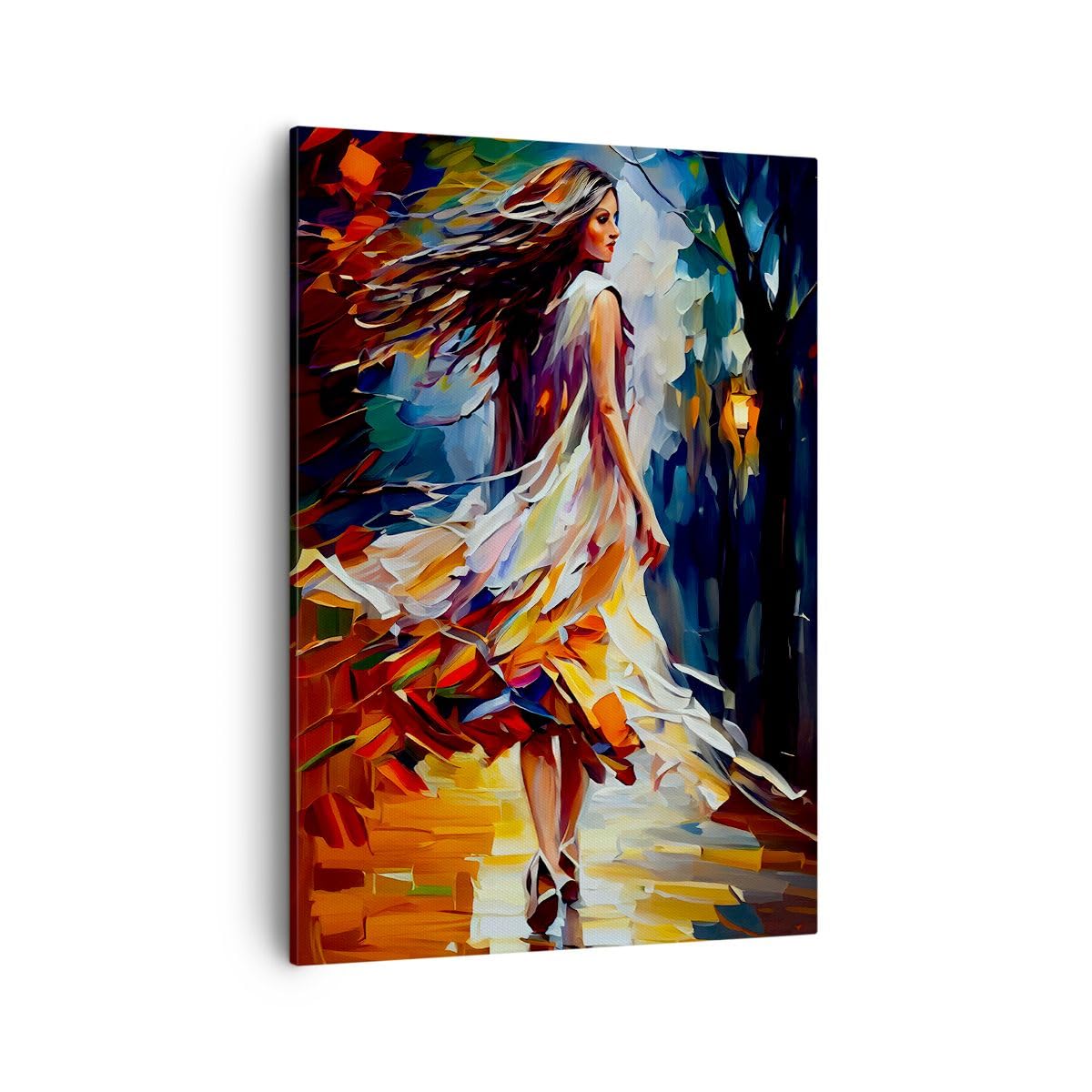 Lienzos decorativos Mujer Vestido Artístico Cuadro Sobre Lienzo Moderno Vertical 50x70cm Cuadros Decoracion Salon Dormitorio Cocina Cuadros Pared Imágenes Wall Art Prints Decor Canvas PA50x70-6210