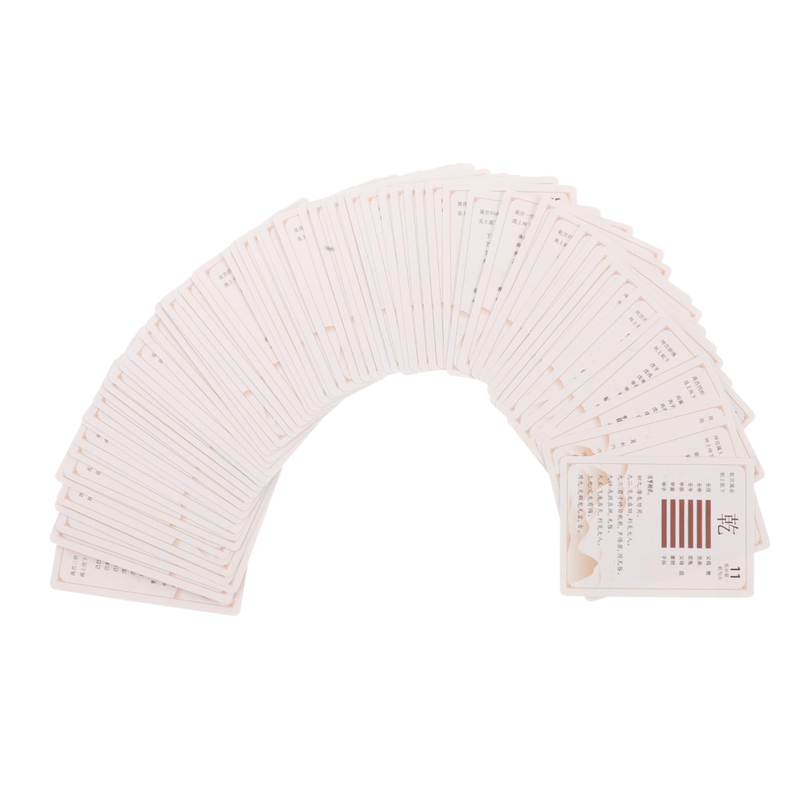 BCOATH Divination Kit 64pcs i Ching Cards Chinese Coins Design Spiritual Guidance for Meditation and Insight